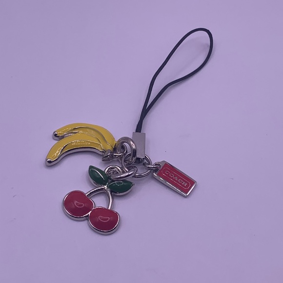 Coach Banana and Cherry Purse Charm - Picture 2 of 5